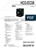 Service Manual: Compact Disc Receiver