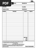 Solicitud De Empleo En Blanco