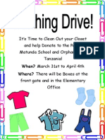 Clothing Drive Flyer (Read-Only)