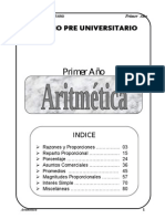 Colegio preuniversitario primer año aritmética