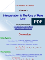 3-Interpretation & The Use of Rate Law