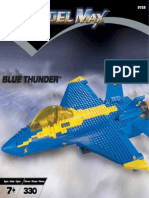 Mega Bloks 9728 Blue Thunder Fighter Aircraft
