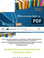 Environmental Management in European Union