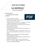 GUIÓN DE TUTORÍA. LA NOTICIA 1