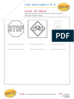 Activity #6: Color The Signs: Bike Safety Activity Sheet (Ages 4 To 7)