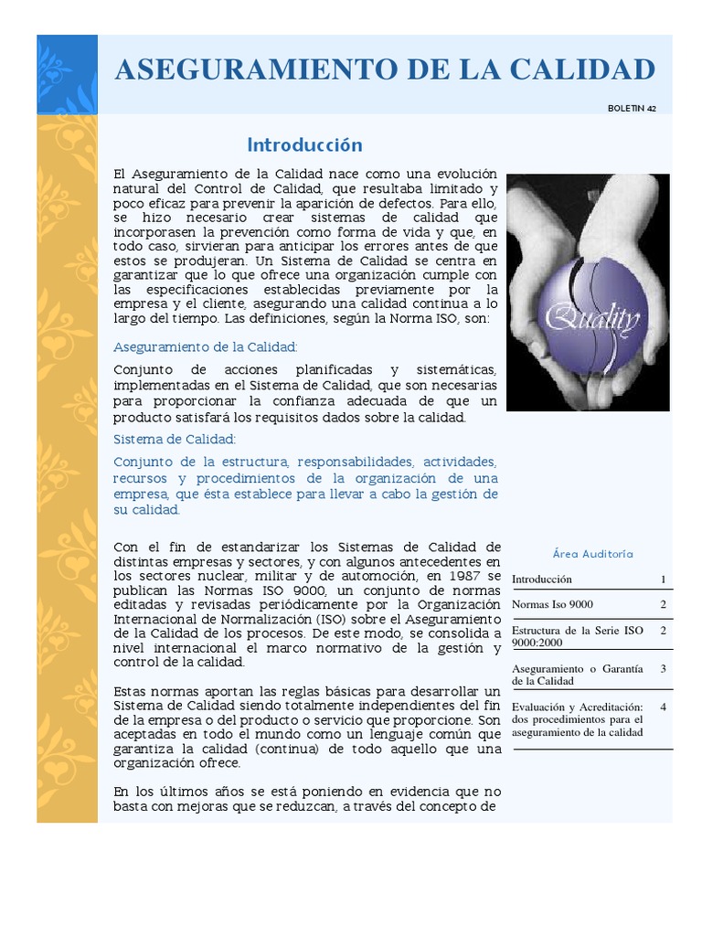 Aseguramiento de La Calidad | PDF | Iso 9000 | Calidad (comercial)