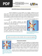 Texto Empuxo e Principio de Arquimedes