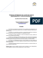 Técnicas Optimizadas de Ajuste de Curvas Independientes y Curvas Integradas