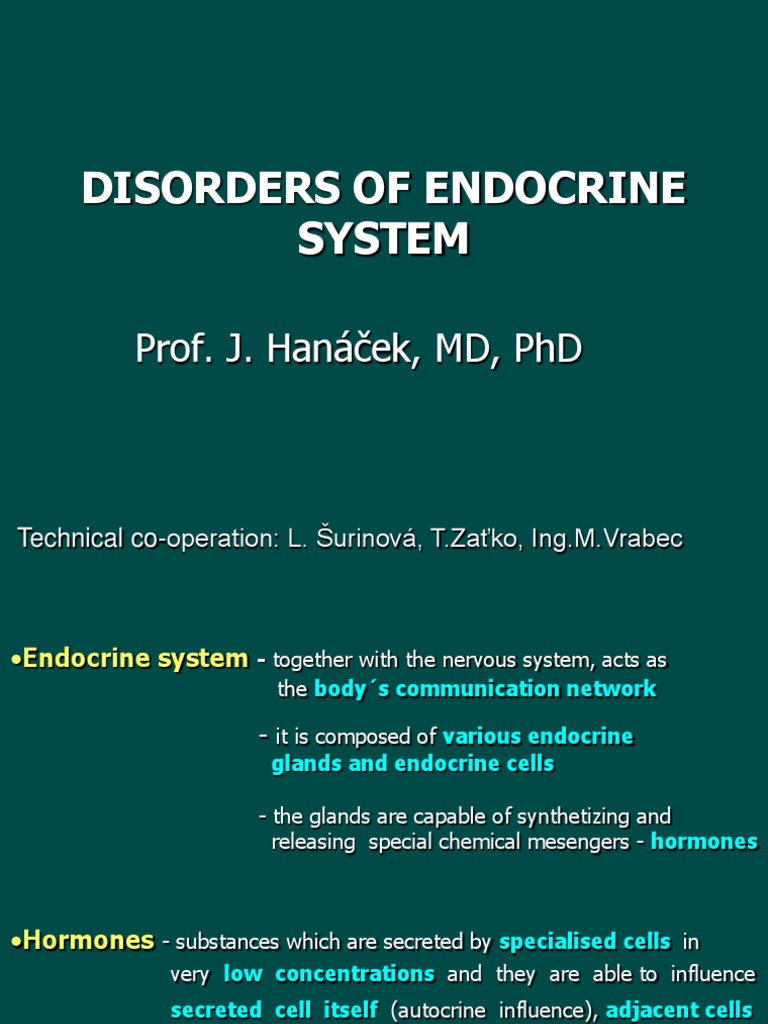 Endocrine System Disorders Overview | PDF | Hormone | Hypothyroidism