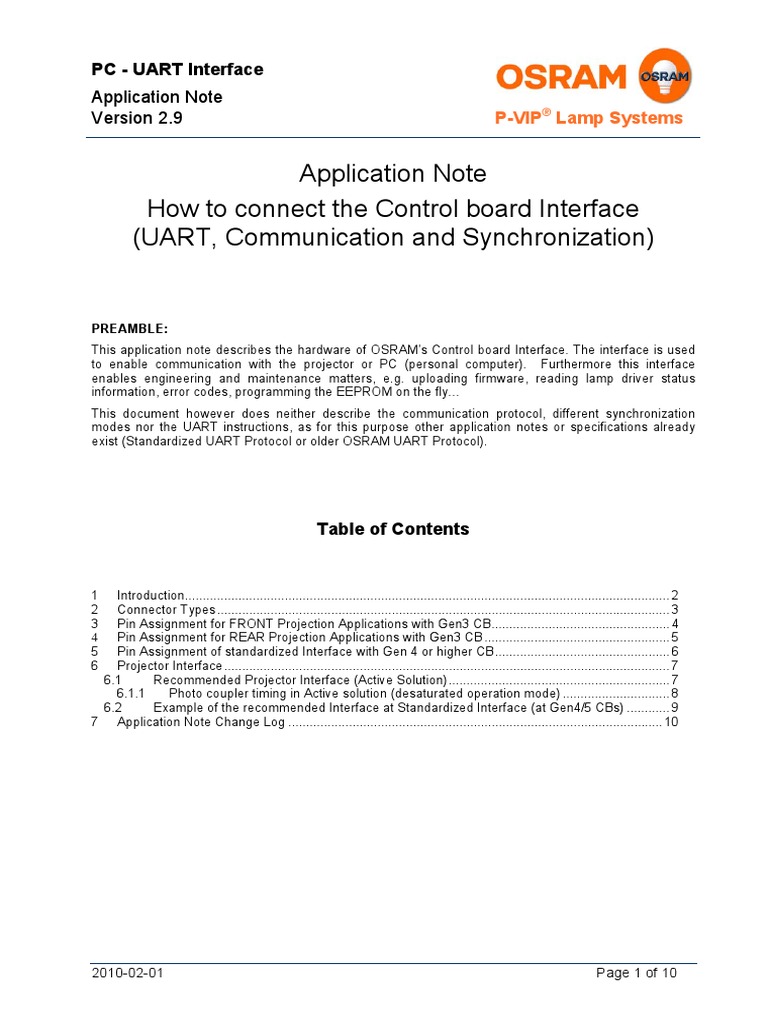 5 Pin Interface, Version 2.9, 01.02.2010 | PDF | Electronic Circuits ...
