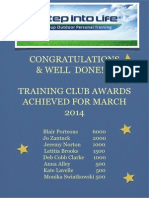 March Awards Poster