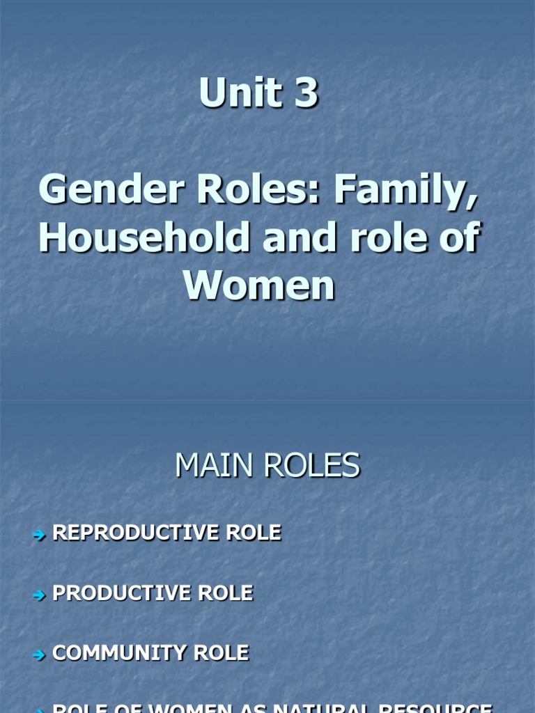Gender Roles and Women's Contributions | PDF