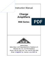 Charge Amplifiers: Instruction Manual