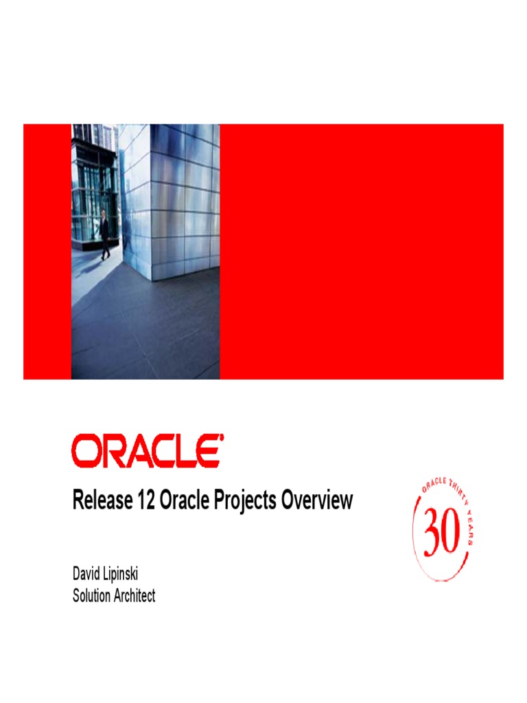 Oracle Projects Release 12 Overview | PDF