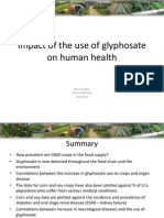 Impact of The Use of Glyphosate On Human Health
