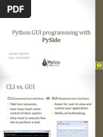 Python GUI Programming With PySide