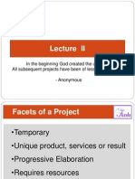 Lecture 2 Fundamentals of Project Management