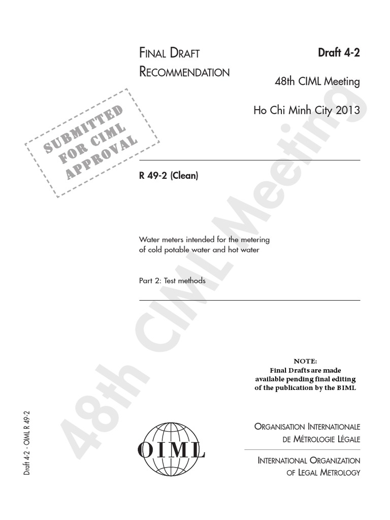 Oiml R49-2 | Download Free PDF | Electromagnetic Compatibility | Physics