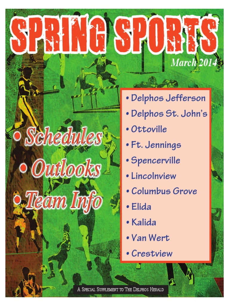 2014 Spring Sports Tab | PDF | Track And Field | Pitcher