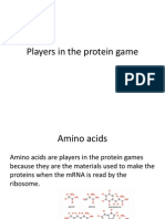 3 2 1 Players in The Protein Game