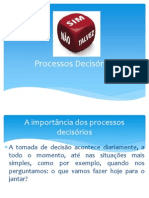 Processos decisórios - Aula 00