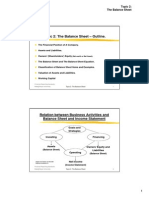 Topic 2- The Balance Sheet