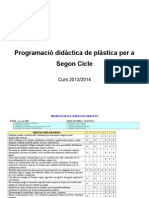 Programació de Plàstica Segon Cicle Curs 2013-2014