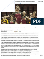 Record Day Leads CMU Gymnastics Past Bowling Green - CMUChippewas - Com-Official Web Site of Central Michigan University Athletics