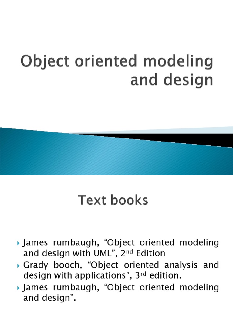 Object-Oriented Modeling and Design Guide | PDF | Object (Computer ...