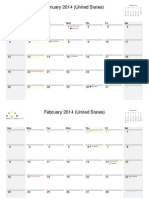 January 2014 (United States) : Sun Mon Tue Wed Thu Fri Sat