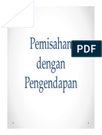 Pemisahan Dengan Pengendapan