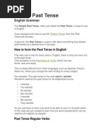 English Tenses Timeline Chart Grammatical Tense Onomastics
