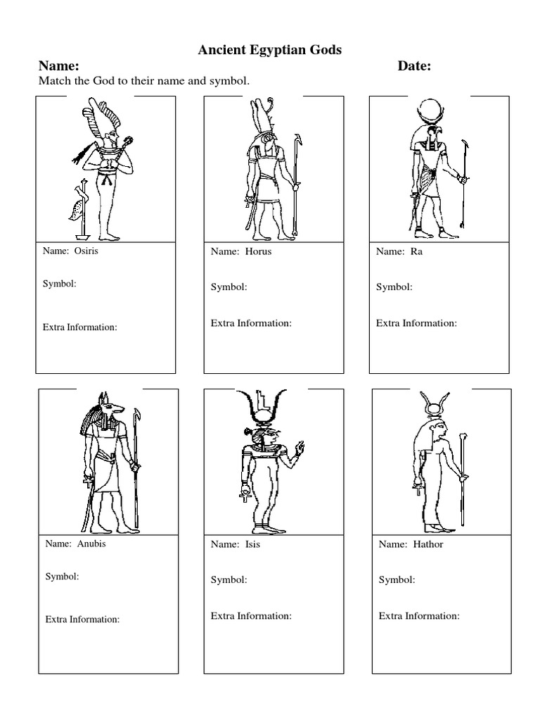 Ancient Egyptian Gods | PDF