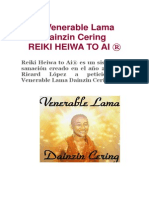 El Venerable Lama Dainzin Cering, Reiki Heiwa to Ai