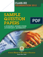 Class XII sample q Papers