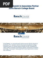 Download Rosicki Rosicki  Associates Partner Joins Baruch College Board by Rosicki Rosicki and Associates SN215086234 doc pdf