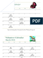 Volunteer Calendar