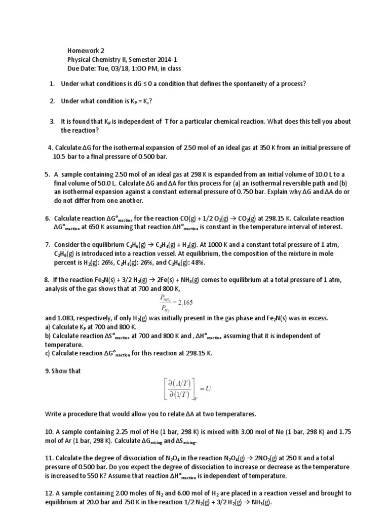 Equilibrium questions and answers image
