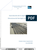 Guia docente.- Estructuras de hormigón armado.- UPCT 2013