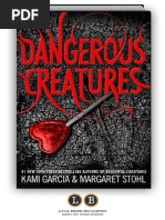 Download Dangerous Creatures by Kami Garcia and Margaret Stohl 5 Chapters by Little Brown Books for Young Readers SN215092722 doc pdf