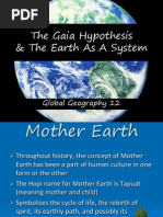 The Gaia Hypothesis & The Earth As A System: Global Geography 12