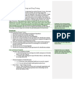 drugs and drug testing annotated