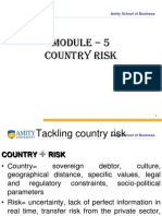 Module - 5 Country Risk: Amity School of Business