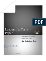 Martin Luther King- Term Paper