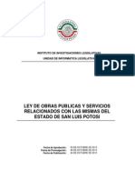 Ley de Obras Publicas y Servicios Relacionados Con Las Mismas SLP