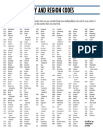 07 08 TOEFL Ibt Country Region Codes