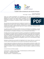 Declaracion Comision Directiva Mercociudades Alcaldia Bogota