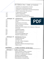 Bankruptcy - Table of Contents