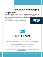 Radiography Test Inspection Free NDT Sample Procedure