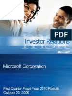 Microsoft [MSFT] Earnings Deck